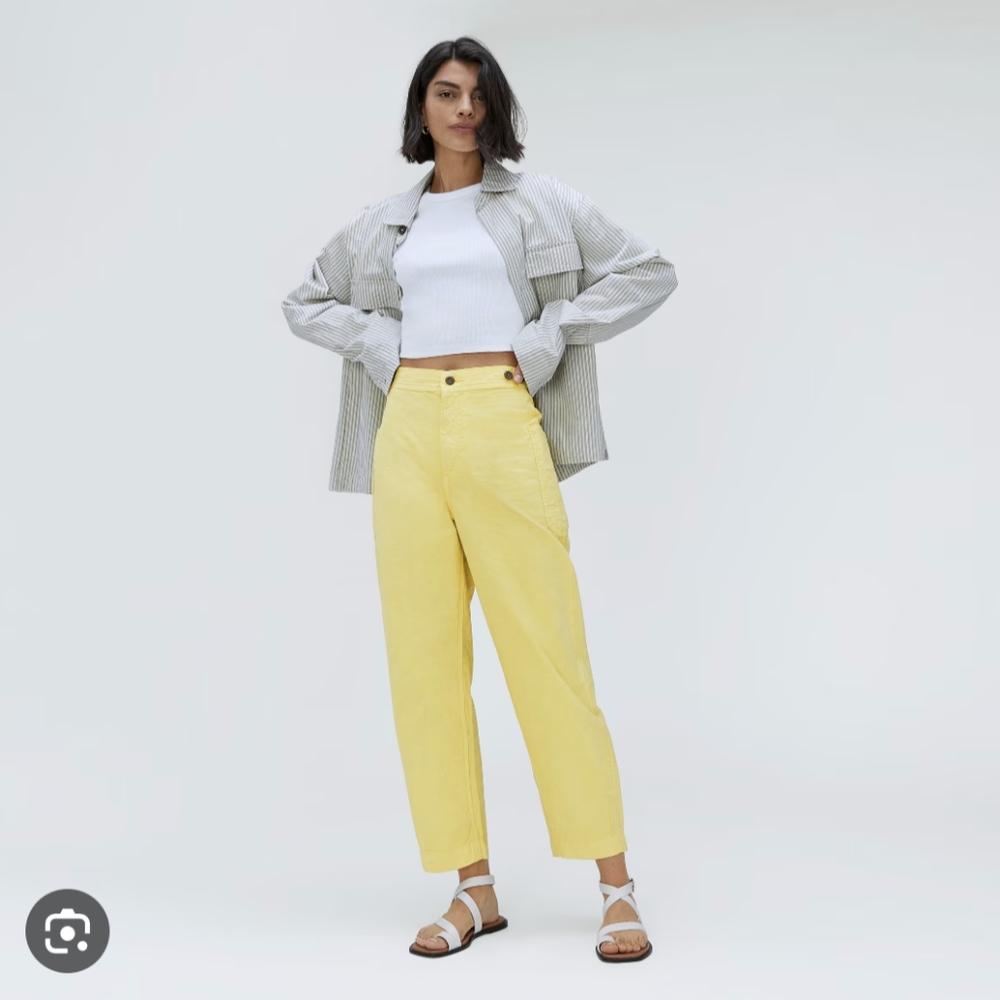 Everlane Fatigue Barrel Pant Lemon